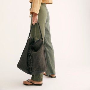 Free People Wilhelmina Bucket Bag in Gray NWOT
